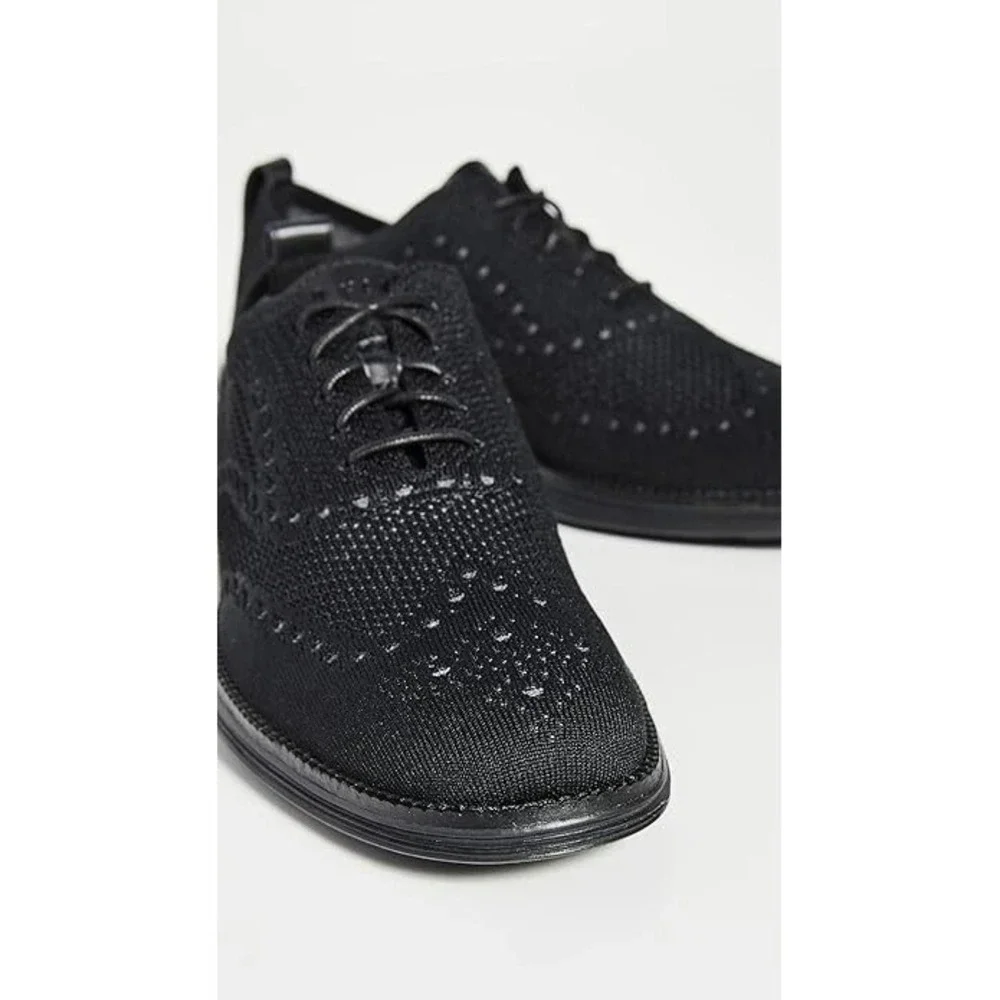 Cole Haan Original Grand Stitchlite Wingtip Mens Size 13 Black Shoes C28443 -NEW